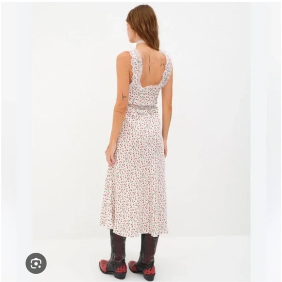 For Love and Lemons brand new white midi dress, never worn, size L - Picture 8 of 8
